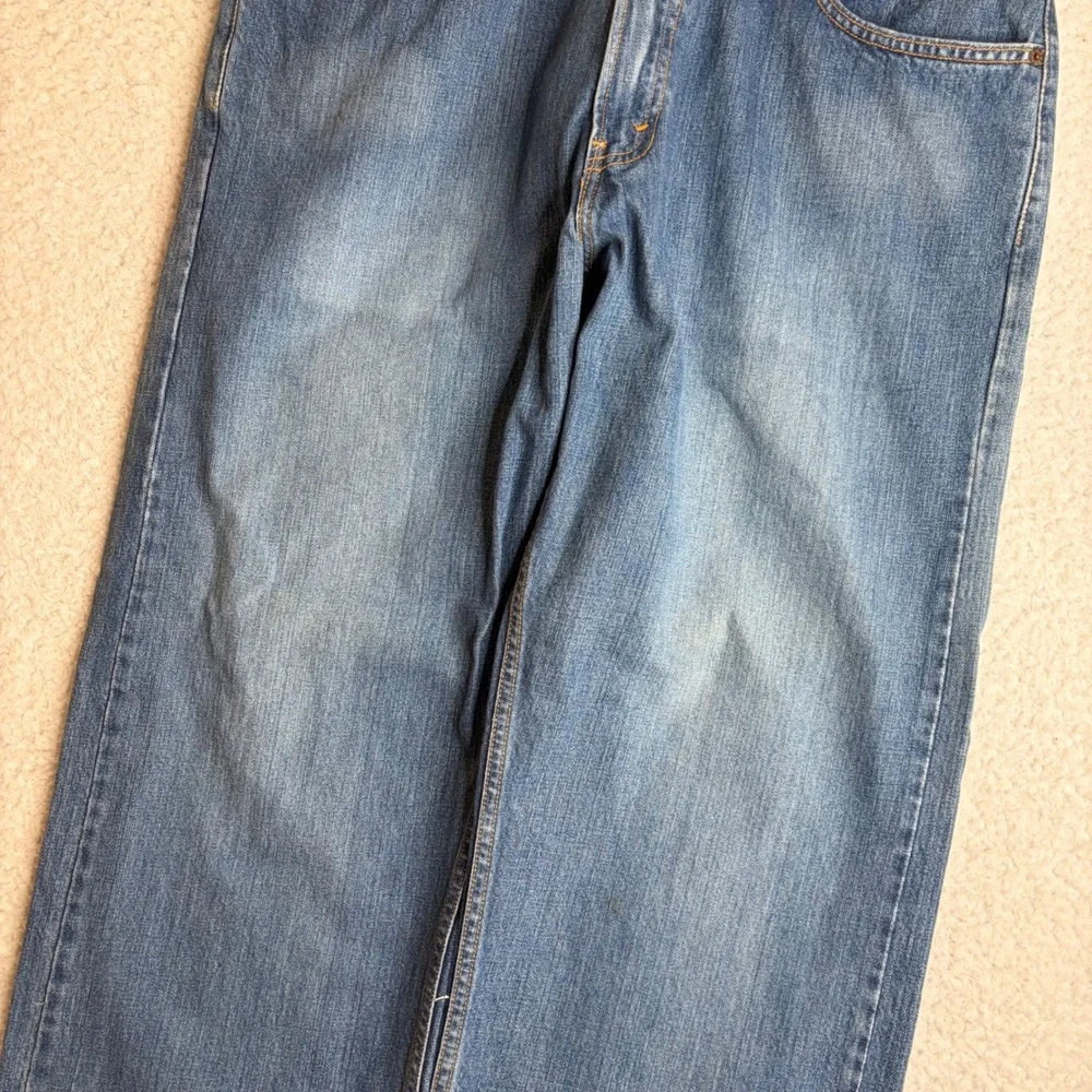 Y2K Levis 569 Loose Straight Jeans Mens 36x30 Blue Baggy Denim great FADE